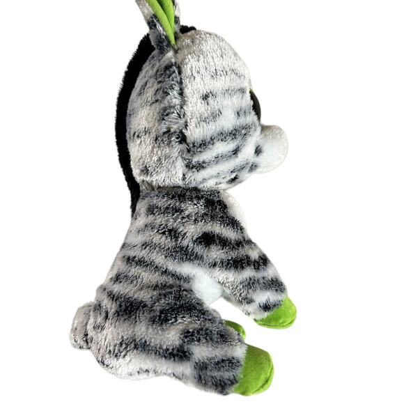 Ty Beanie Boos Zig Zag The Zebra 6" Stuffed Plush Solid Eyes 2014 - Picture 6 of 13